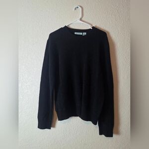 Gene Meyer Black Crewneck Sweater Unisex Size LARGE